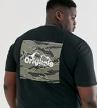Jack & Jones Originals Camp Print T-shirt In Khaki - Green