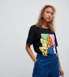 Reclaimed Vintage Inspired T-shirt In Bodies Art Print - Black