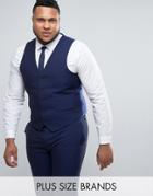 Harry Brown Plus Blue Tonic Vest - Blue