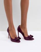Ted Baker Azeline Heeled Bow Shoe-purple