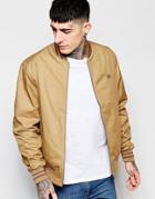 Fred Perry Bomber Jacket With Tipping - Washed Rubber