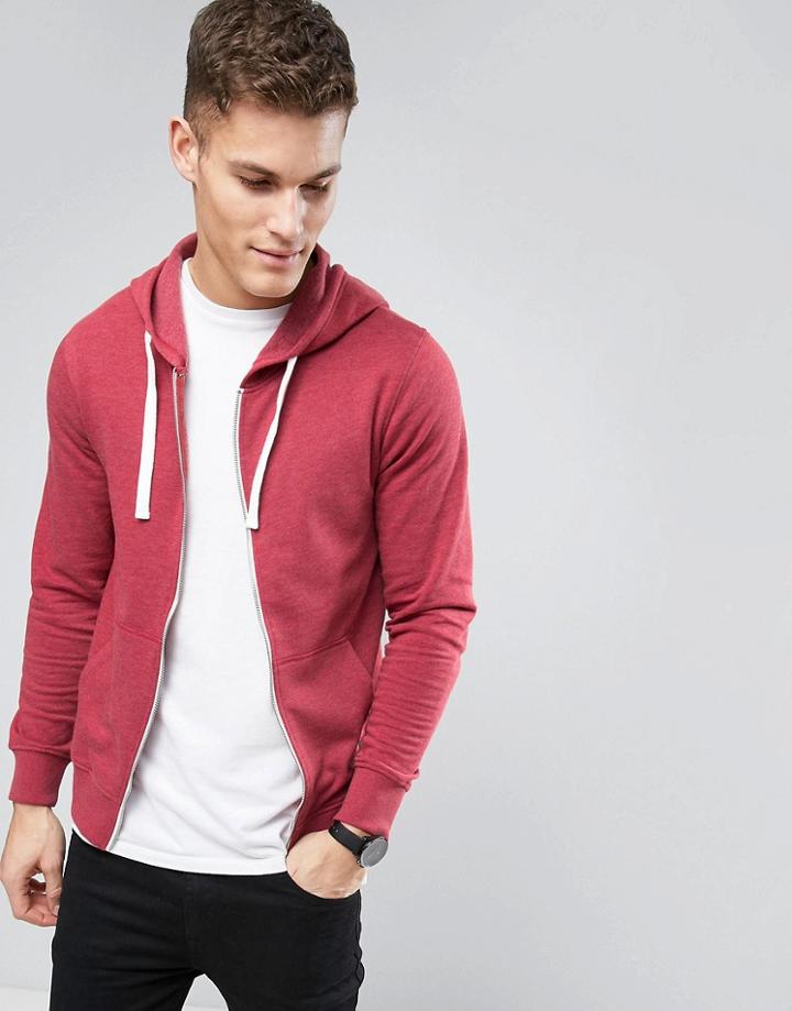 Produkt Zip Through Hoodie - Red