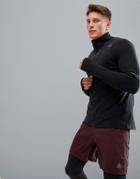 Adidas Running Half Zip Sweat In Black Dn3221 - Black