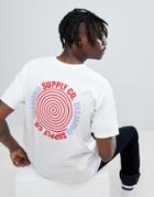 Diamond Supply T-shirt With Spiral Back Print - White