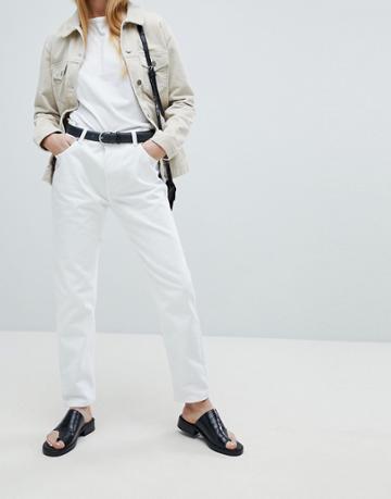 Dr Denim Pepper High Rise Jean - White