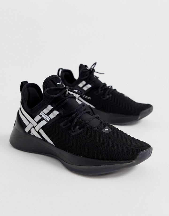 Puma Training Jaab Xt Sneakers In Black And Metallic