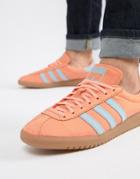 Adidas Originals Bermuda Sneakers In Orange Cq2784