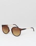 7x Round Sunglasses - Brown