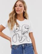 Vila Face Print T-shirt - Multi