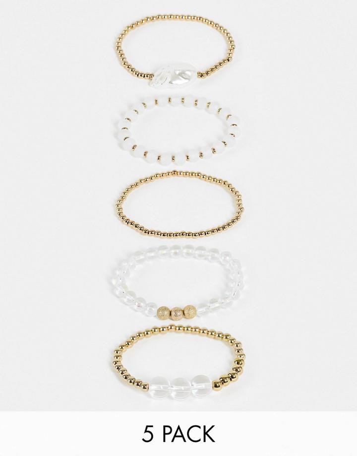 Svnx 5-pack White Bracelets