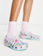Crocs Classic Shoe In Floral Dream-multi