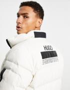 Hugo Biron2141 Back Print Puffer Jacket In Stone-neutral