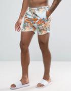 Oiler & Boiler Tuckernuck Mid-length Swim Shorts In Bird Blue - Blue