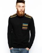 Asos Sweater With Patch In Cotton