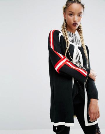 Amenpapa The Key To Miracles Foil Cardigan - Black