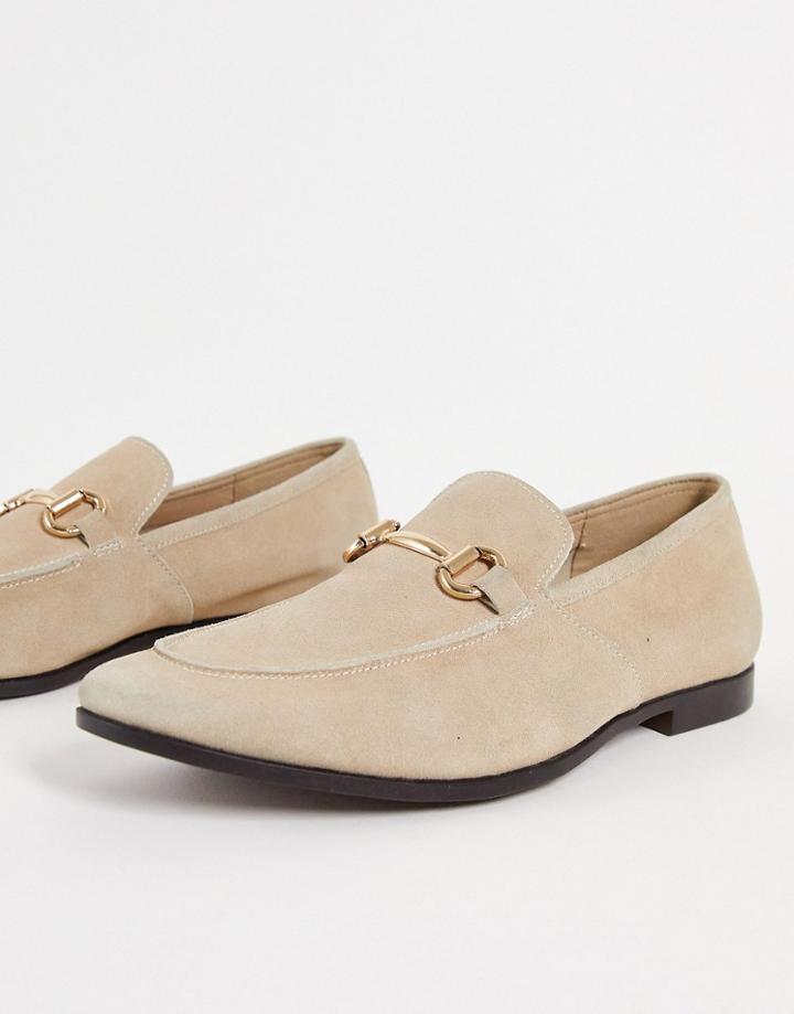 Office Lemming Bar Loafers In Beige Suede-neutral
