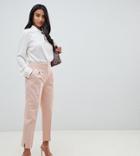 Asos Design Petite Mix & Match Cigarette Pants-pink