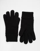 Esprit Lined Gloves - Black