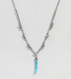 Uncommon Souls Necklace With Turquoise Pendant - Silver