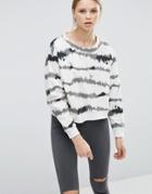 Cheap Monday Expand Sweater In Nuclear Stripe - White