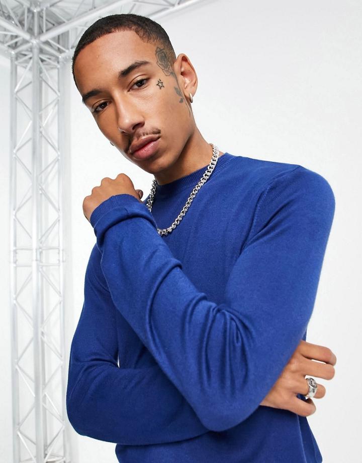 Bolongaro Trevor Mock Turtle Neck Sweater-blues