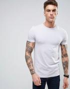 Asos Muscle T-shirt In Purple With Crew Neck - Purple