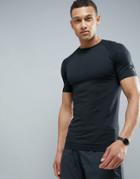 New Look Sport Seamless T-shirt In Black - Black