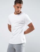 Bellfield Waffle T-shirt In Muscle Fit - White