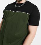 Duke Couture Cut & Sew Curved Hem T-shirt-black
