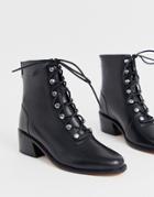 Free People Eberley Lace Up Hiker Boot-black