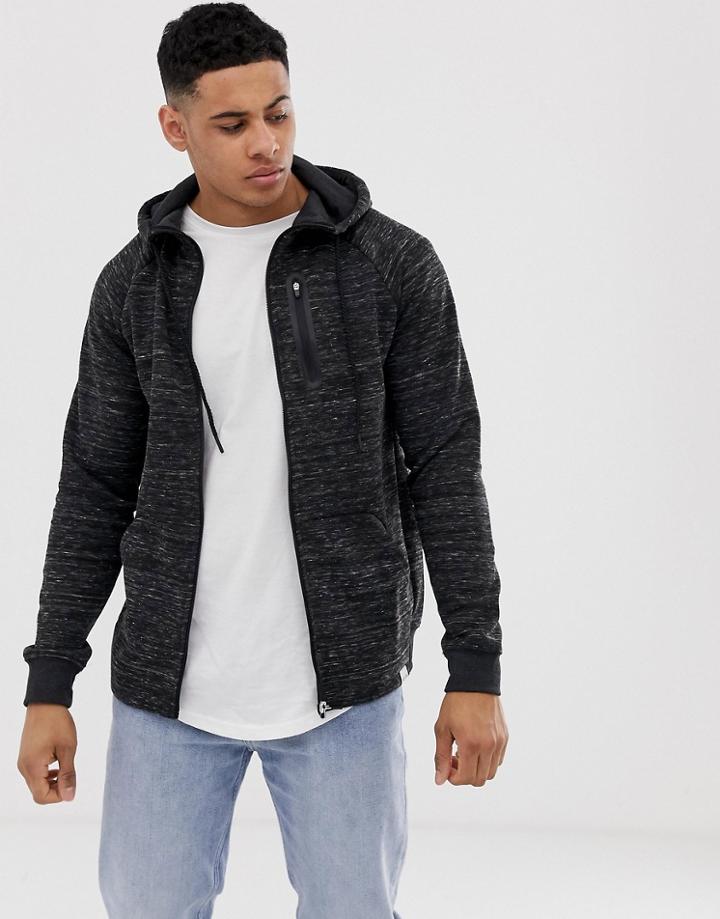 Only & Sons Zip Through Hoodie-gray