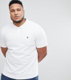 Original Penguin Plus Pique Polo Small Logo In White - White