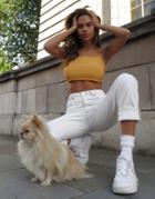 Asos Design Recycled High Rise Farleigh 'slim' Mom Jeans In Off White