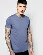 Farah T-shirt With F Logo Slim Fit Exclusive - Slate Blue