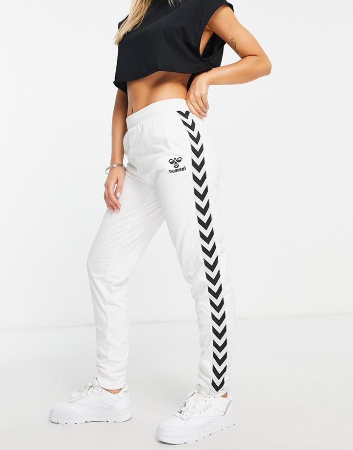 Hummel Classic Taped Track Pants In White