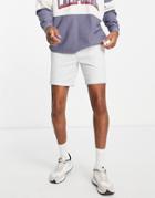 New Look Slim Fit Chino Shorts In Light Gray