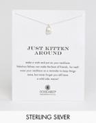 Dogeared Sterling Silver Just Kitten Around Reminder Necklace - Gold