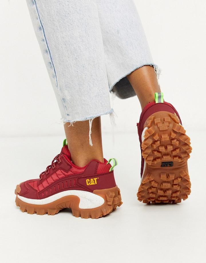 Cat Intruder Chunky Sneakers In Red