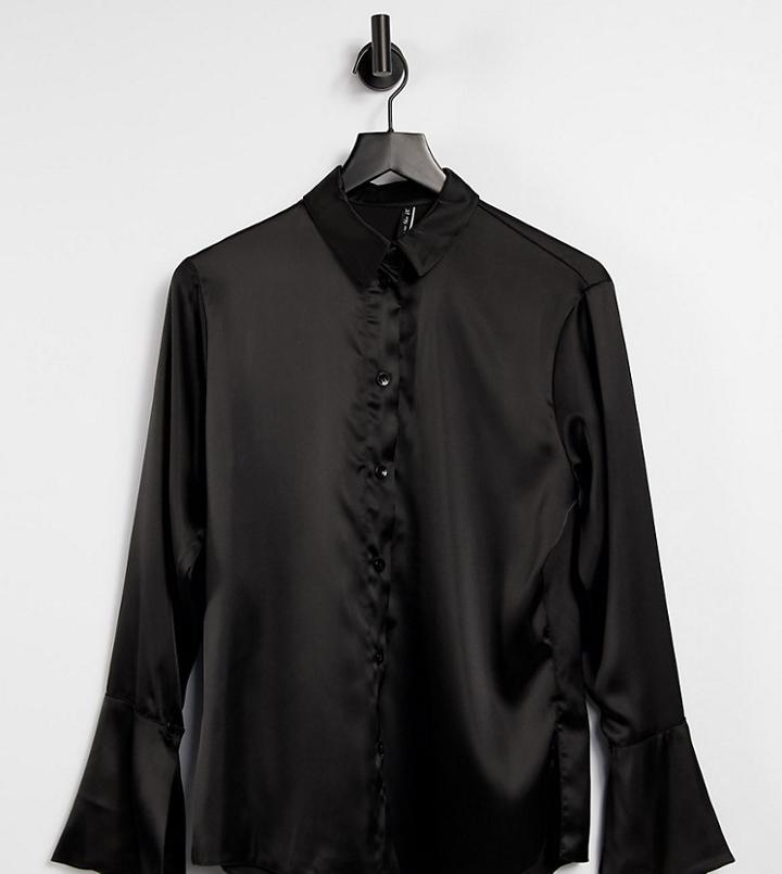 Asyou Satin Shirt In Black