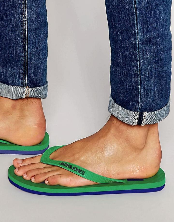 Jack & Jones Flip Flops - Green