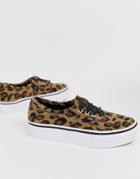 Vans Authentic Leopard Platform Sneakers-multi