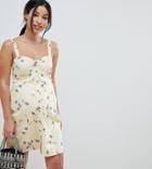 Asos Design Maternity Bralette Mini Sundress In Ditsy Floral Print - Multi