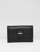 Urbancode Leather Fold Over Ladies' Wallet-black