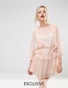 Stevie May Whistlers Exclusive Frill Mini Dress - Pink