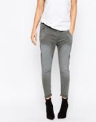 Pepe Jeans Topsy Charcoal Pants With Tapered Leg - Gray