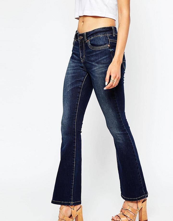 Vero Moda Petite Flare Jean - Blue