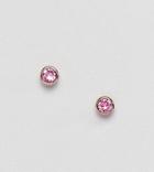 Ted Baker Sinaa Pink Crystal Stud Earrings - Gold