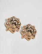 Aldo Lion Stud Earrings - Gold