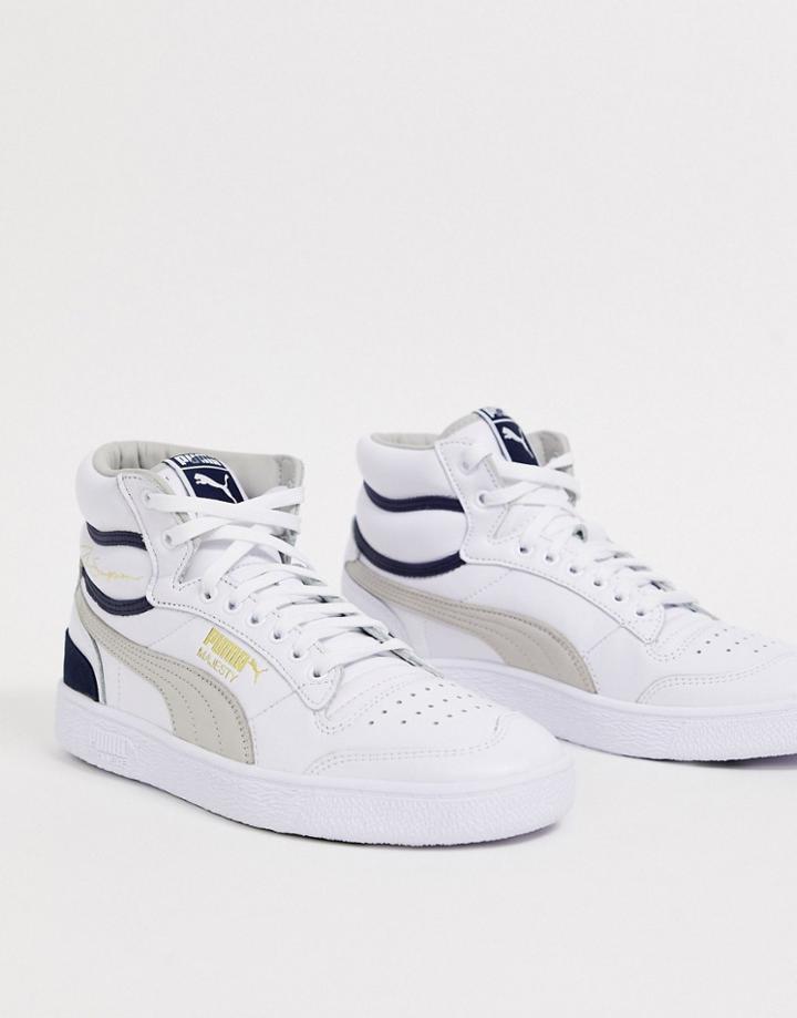 Puma Ralph Sampson Hi Sneakers In White