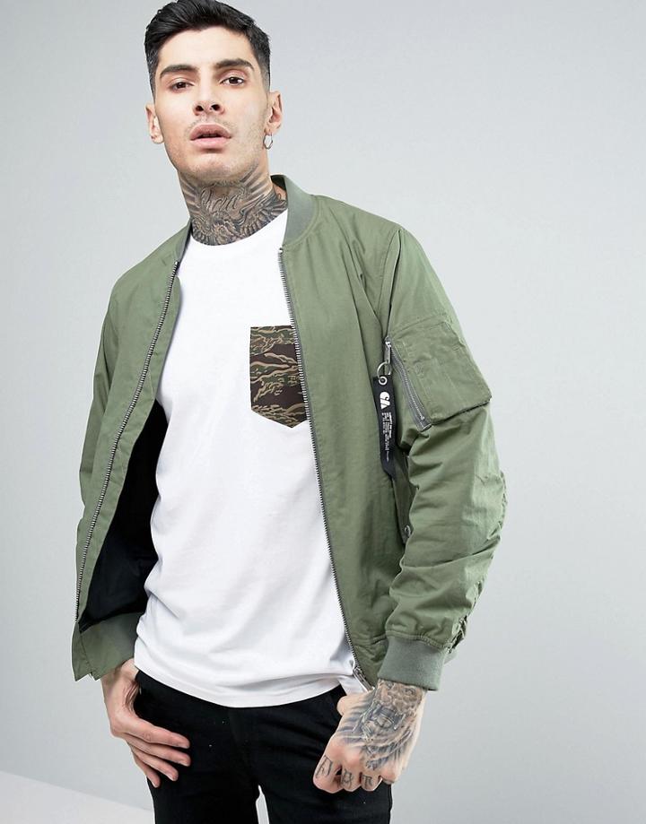 Carhartt Wip Adams Bomber Jacket - Green